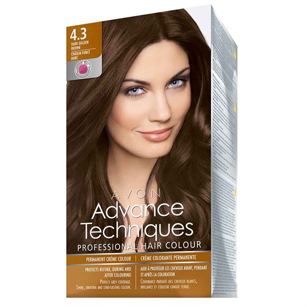 Avon Permanent Hair Dye - Dark Golden Brown 4.3 - 4.3 Dark Golden Brown ...